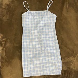 Plaid Dress With Split side